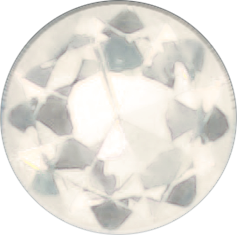 A white diamond is shown in this image.