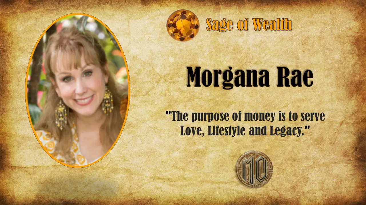 A picture of morgana, the author of the book " sage of wenilding."