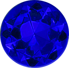 A blue diamond is shown in this picture.